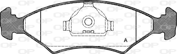 OPEN PARTS Комплект тормозных колодок, дисковый тормоз BPA0119.20